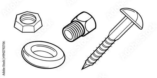 Egg and utensils with bright electric light and metal tools illustration.