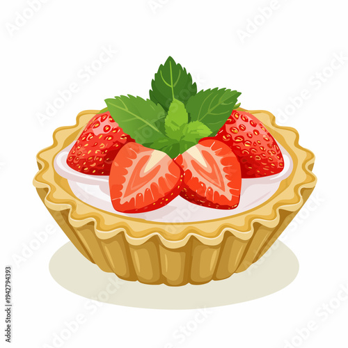 Süßes mit Erdbeeren