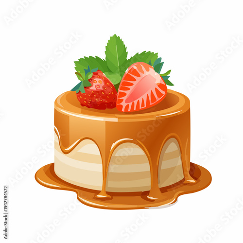 Süßes mit Erdbeeren