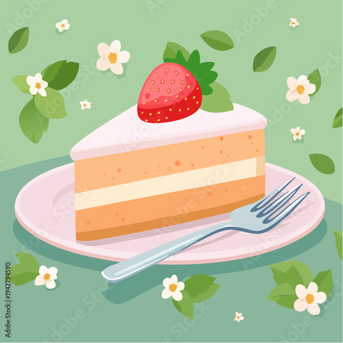 Süßes mit Erdbeeren