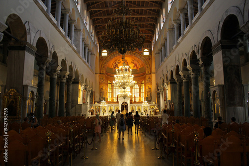 Interior Hagios Demetrios Thessaloniki August 2024 religious art and sacred atmosphere