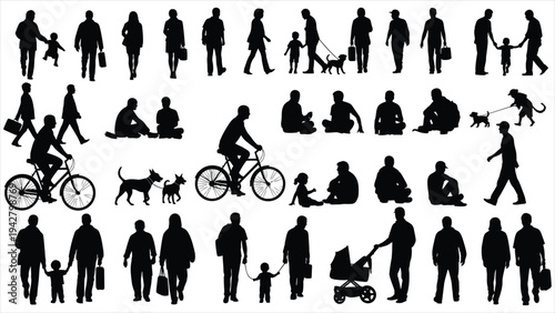  Ultimate People Silhouette & Lifestyle Vector Collection.