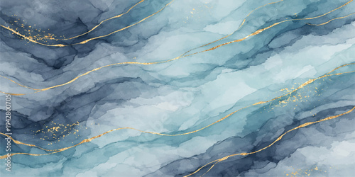 Abstract blue grunge background featuring a cold ocean wave surface with clear aqua ripples and a wet nature texture
