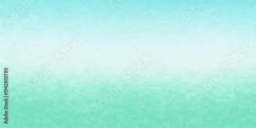 An abstract blue watercolor background features a light textured paint design on aged vintage paper with a rough grunge pattern and green art accents for a retro wall backdrop