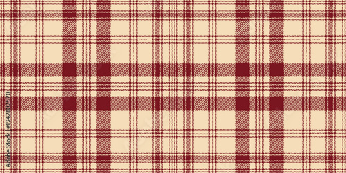 Classic red and white checkered fabric pattern with subtle grid lines overlay Vector