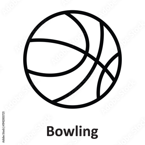 Bowling  Vector icon which can easily modify or edit