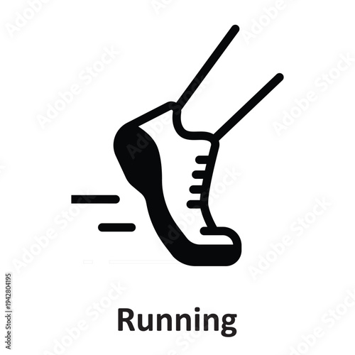 Running  Vector icon which can easily modify or edit