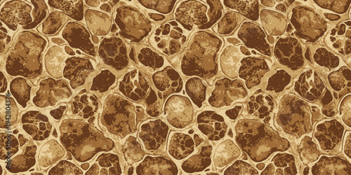 Close-up view of a textured leather surface with intricate natural grain patterns Vector