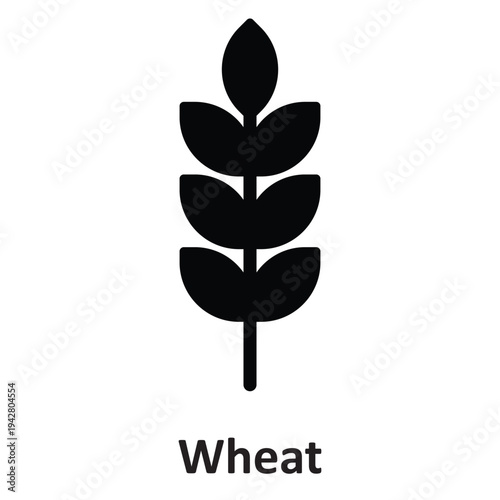 Wheat  Vector icon which can easily modify or edit