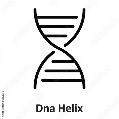 DNA Helix  Vector icon which can easily modify or edit