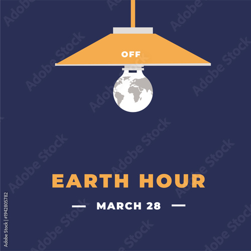 Earth hour flyer