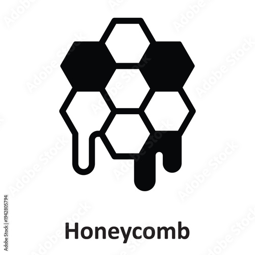 Honeycomb Vector icon which can easily modify or edit
