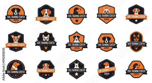 Collection of Dog Breed Logos and Emblems.