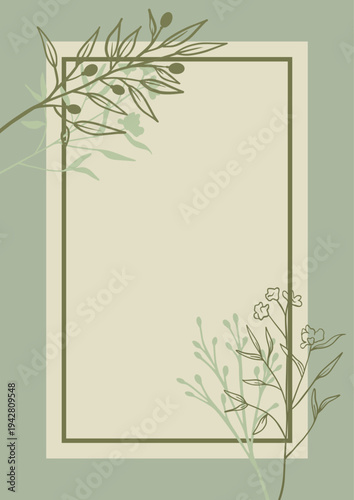 Decorative background with a floral design 