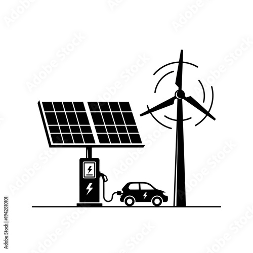 Renewable Energy Powered Electric Vehicle Charging Station