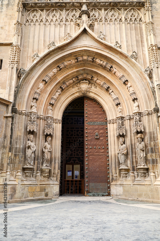 Fototapeta premium The Apostles Door of The Cathedral Church of Saint Mary in Murcia city