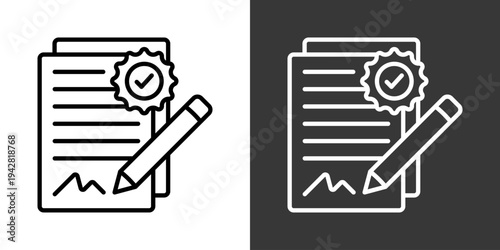 Appraisal Icon Set Vector Collection Isolated In Black And White
