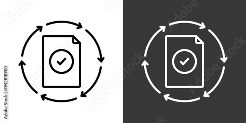 Evaluation Icon Set Vector Collection Isolated In Black And White