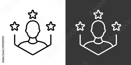 Competence Icon Set Vector Collection Isolated In Black And White