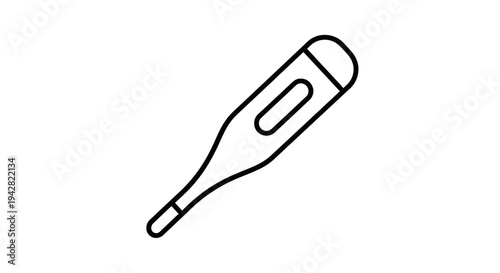 Digital thermometer medical device instrument.