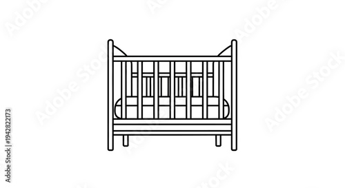 Baby cot furniture for newborn child.