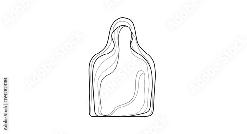Simple line drawing of a bottle.