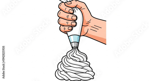 Hand Squeezing Toothpaste from Tube.