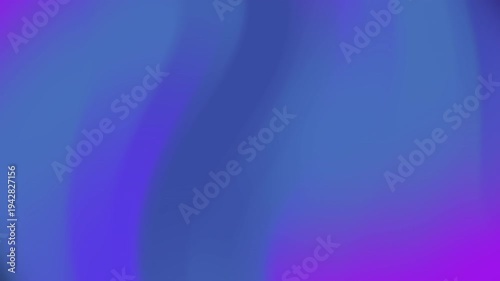 Abstract Waves in Smooth Gradient of Purple and Blue Hues Enhanced by Soft Light Effects for Creative Background or Design Use