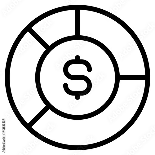 Budgeting icon vector illustration.