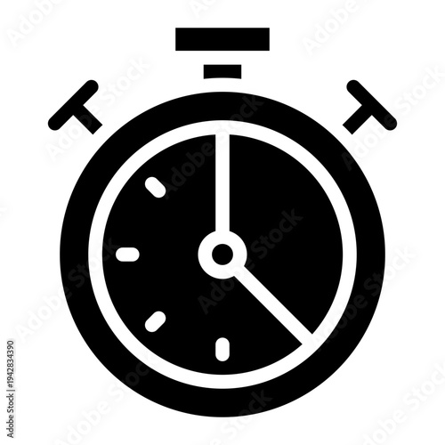 Time frame icon glyph style vector illustration.