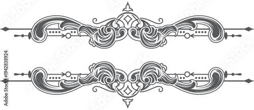 vintage frame engraving vector