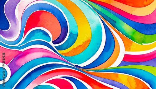 Bright multicolor background with colorful abstract pattern