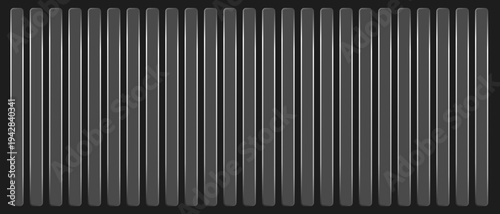 A black background with a series of gray vertical bars