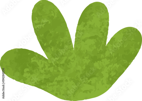 colorful illustration of grass, bush and leaf clip art for background, wallpaper, card design