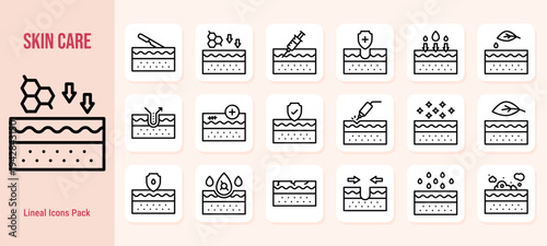 Skincare & Dermatology Icons – Treatments, Ingredients, Science