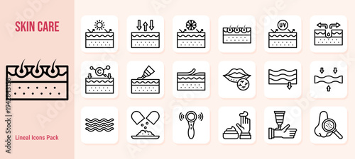 Skincare & Dermatology Icons – Treatments, Ingredients, Science