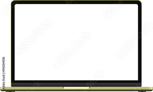 Canvastavla realistic new macbook neo laptop ultrabook mockup