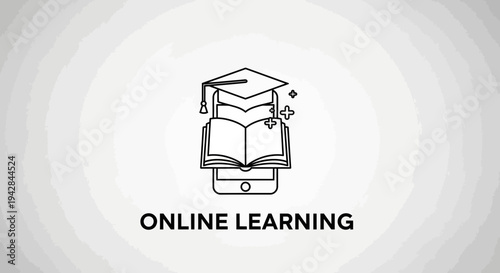 online learning education concept