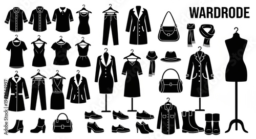 Collection of Womens Clothing and Accessories.