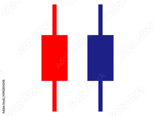 ローソク足のイラスト素材