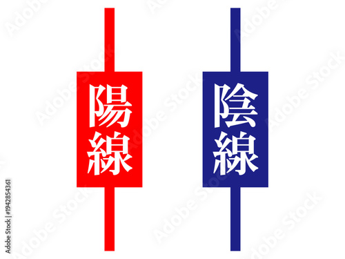 ローソク足のイラスト素材2