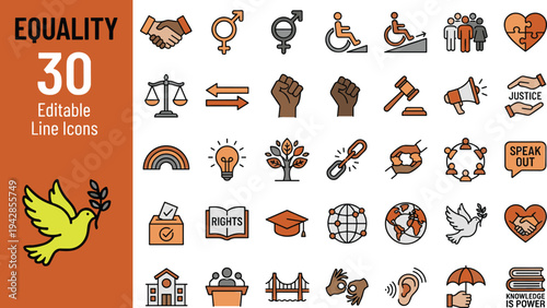 A set of black and white line drawings depicting different types of buildings and structures, including houses, landmarks, and monuments, in a simple and minimalist style