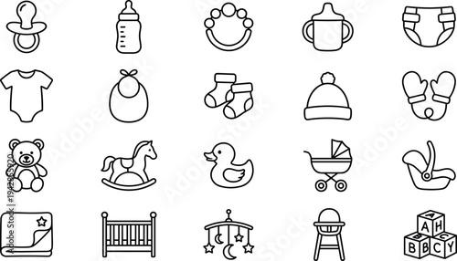 The image features a set of black icons on a light gray background, depicting various symbols of communication and technology, including people, speech bubbles, devices, and signals