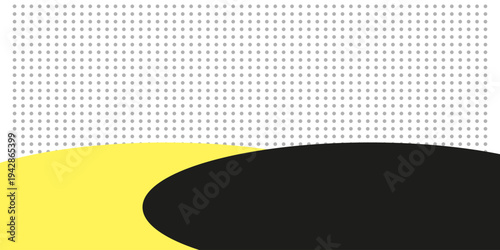 Abstract Composition: A minimalist artistic design featuring a blend of geometric forms, lines, and color, which conveys modernity and sophistication. 