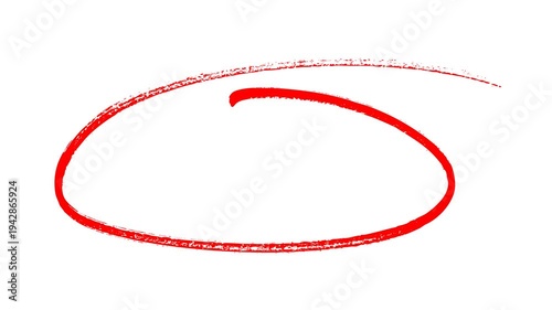hand-drawn red circle marker stroke highlight for presentation, Hand Drawn Oval Highlight Effect, 4k circle animation with alpha channel