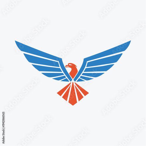Abstract Eagle Symbol - A Majestic Winged Creature Representing Freedom and Power in a Stylized Design