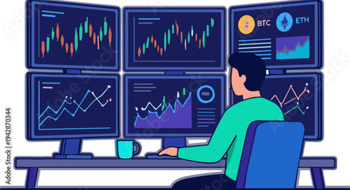 faceless person crypto illustration