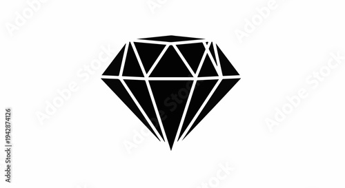 Sleek black diamond silhouette on a clean white background, symbolizing luxury and value.