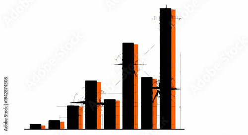 Growing bar chart symbolizing upward trend and positive financial growth