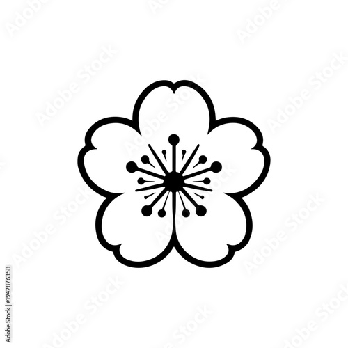 Forget-Me-Not Flower Silhouette Vector – Icon for Armenian Memory and Remembrance

